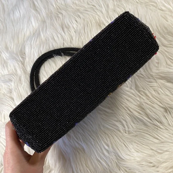 [ Vintage ] Floral Beaded Purse - Picture 12 of 15